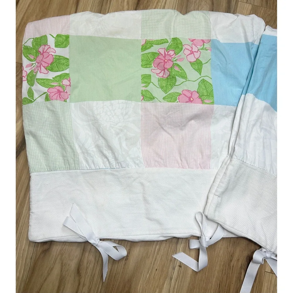VTG‎ Lilly Pulitzer Pillow Shams SET/2 Standard Perfectly Patched Pastel Cottage